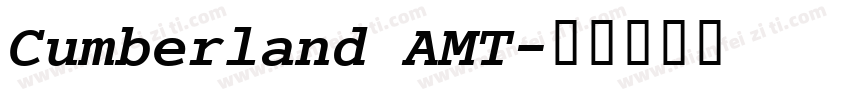 Cumberland AMT字体转换